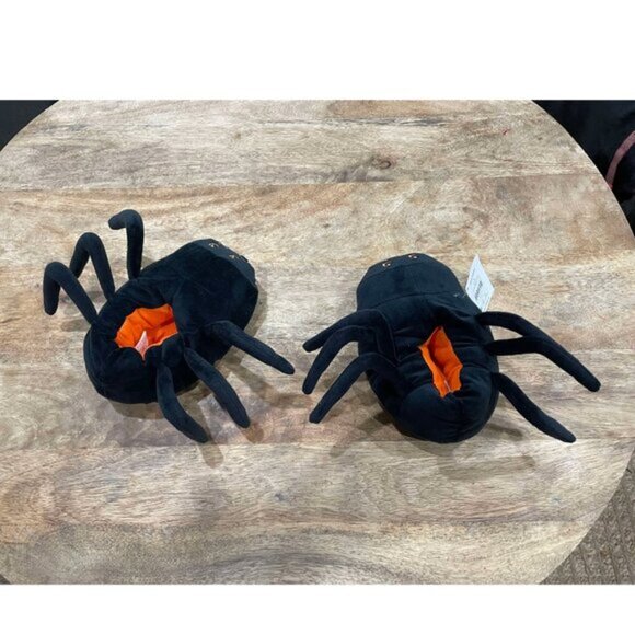 NEW 11-12 Boys Plush Spider Slippers - Picture 5 of 7